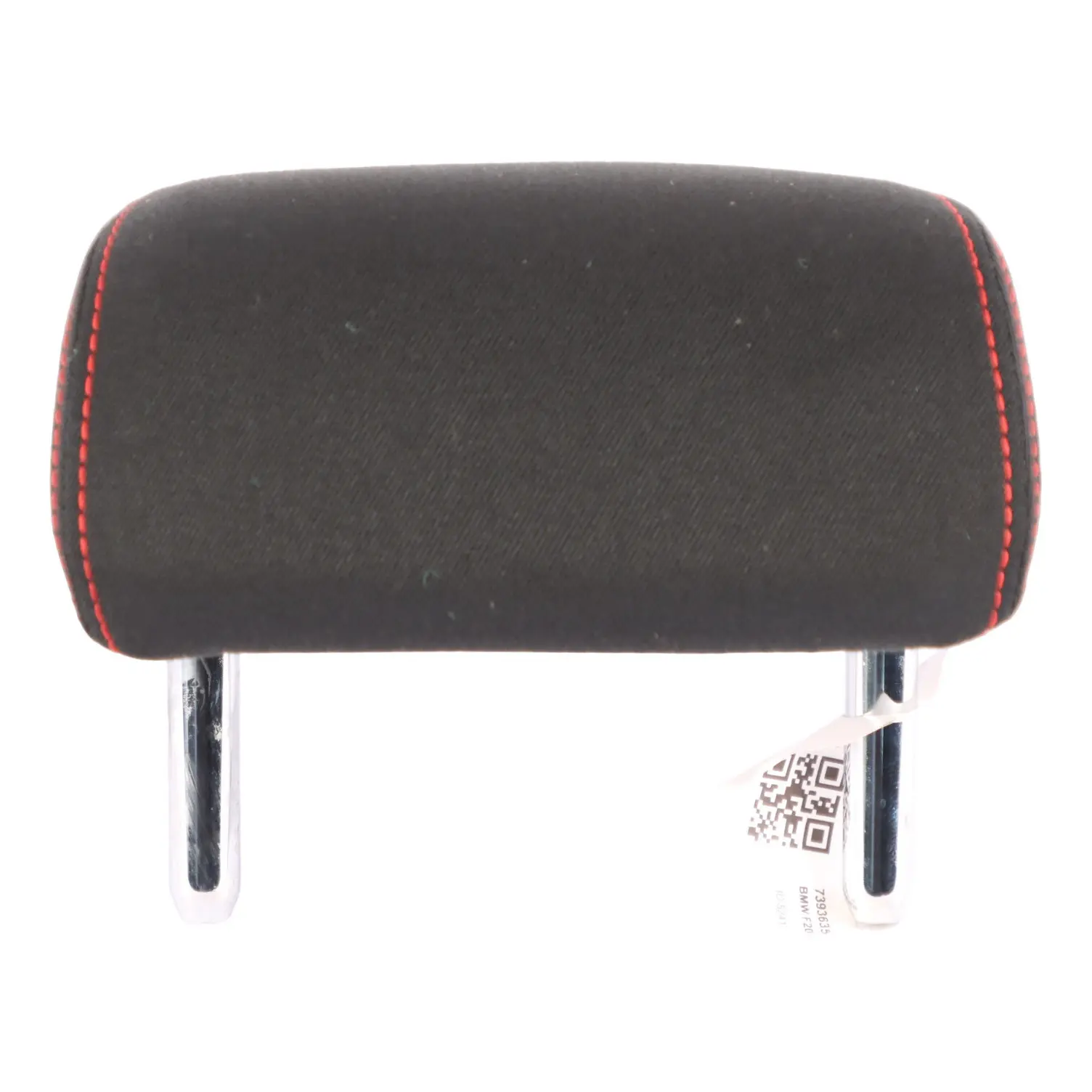 Seat Headrest BMW F20 F30 LCI Rear Centre Head Rest Cloth Black Red