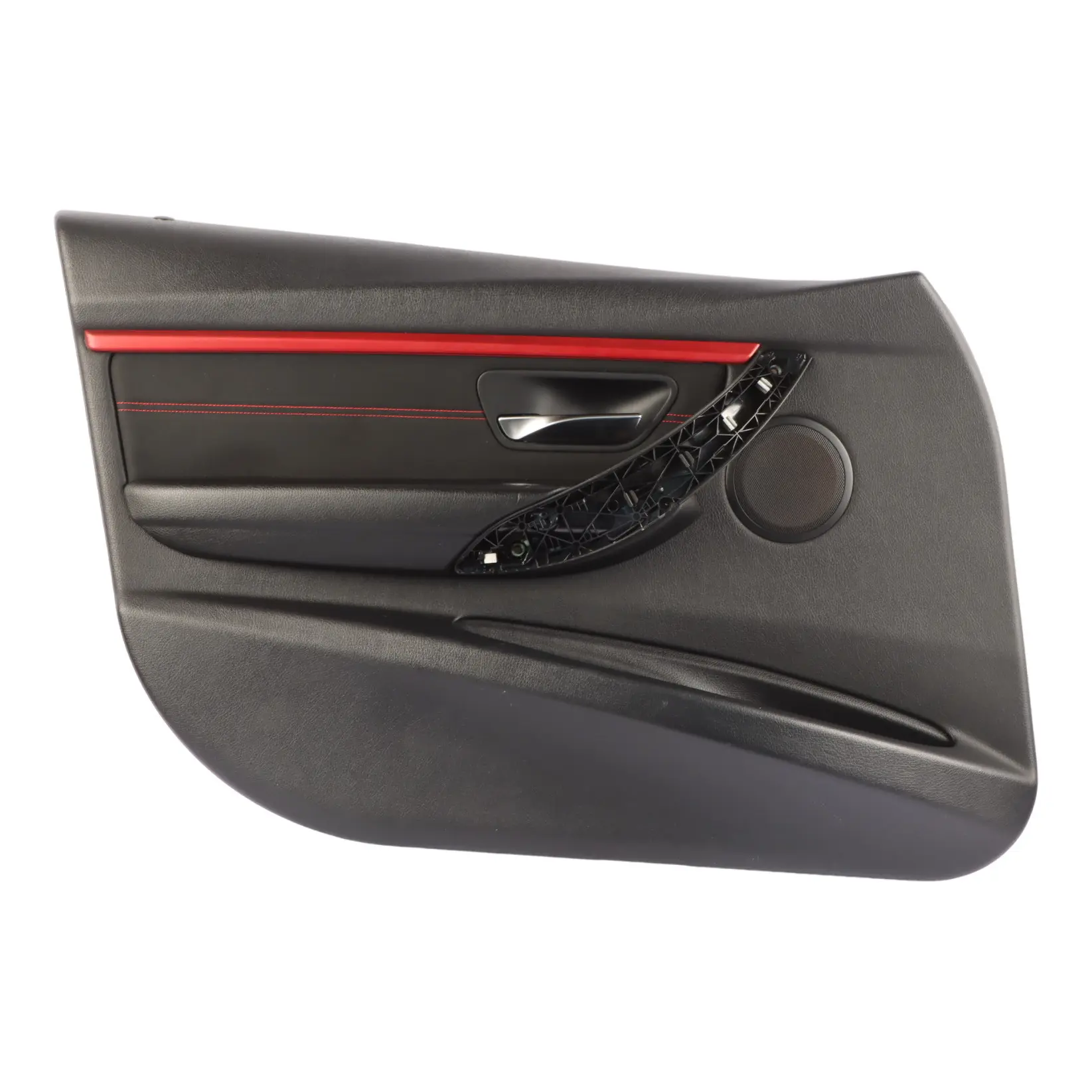BMW F30 F31 LCI Door Card Lining Panel Cloth Anthracite Red Front Left N/S
