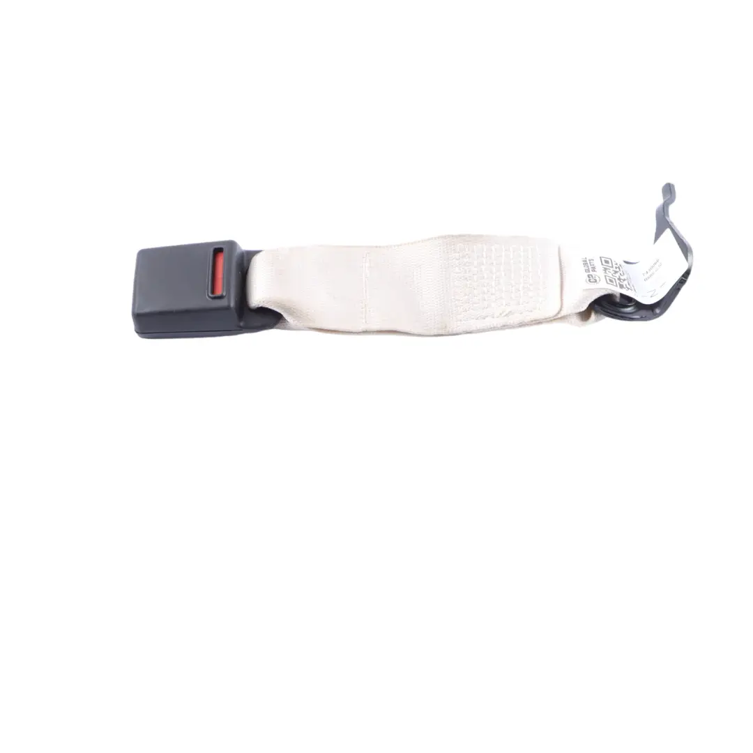 BMW G30 Seat Belt Lower Buckle Rear Centre Middle White Elfenbeinweiss 7430066