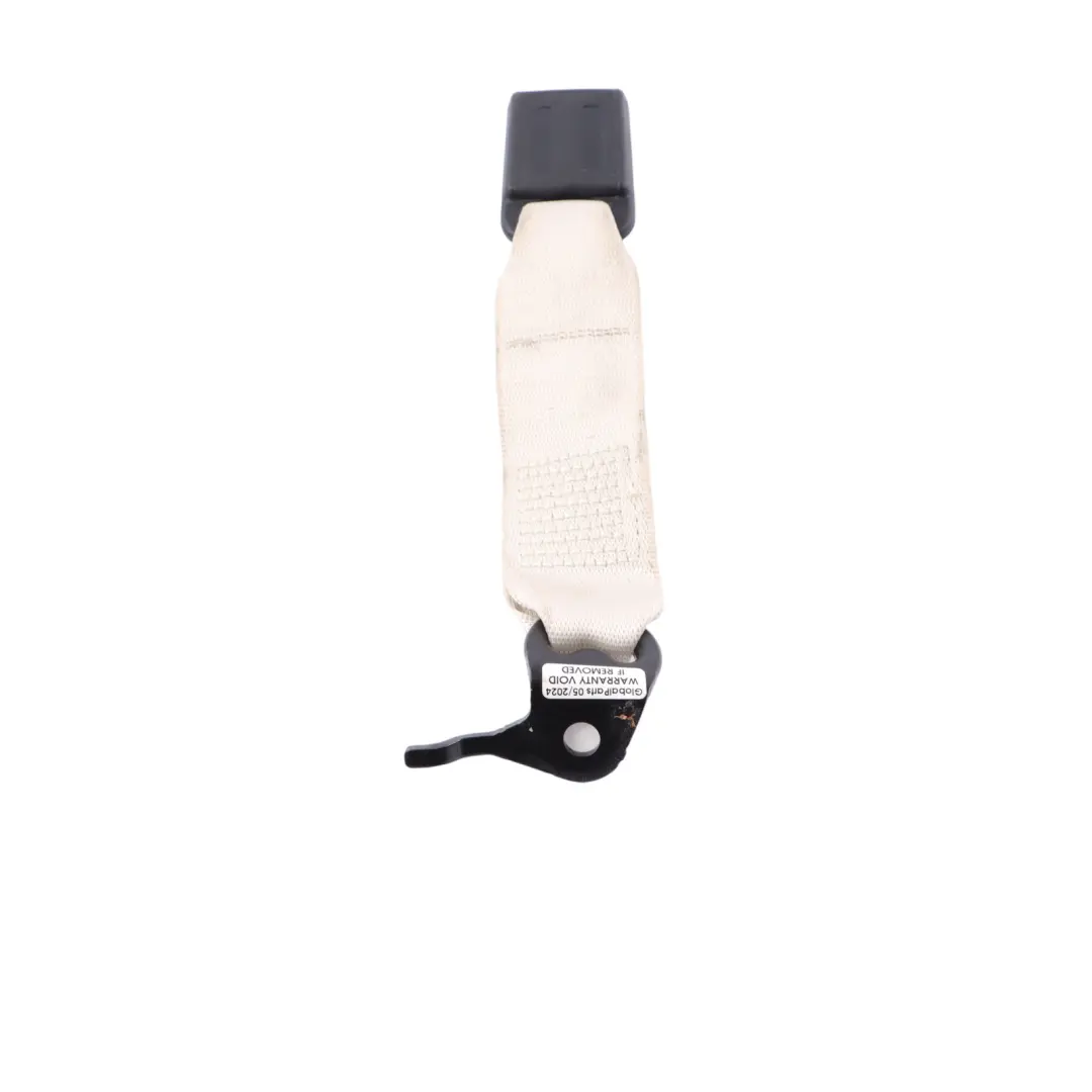 BMW G30 Seat Belt Lower Buckle Rear Centre Middle White Elfenbeinweiss 7430066