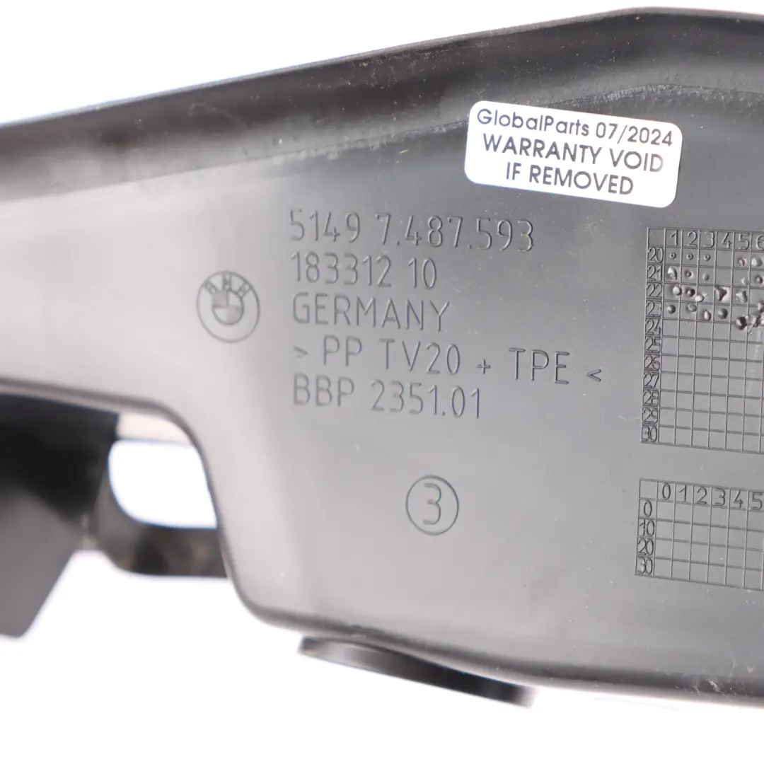 BMW G26 Tailgate Boot Lid Drip Rail Trim Strip Left N/S 7487593