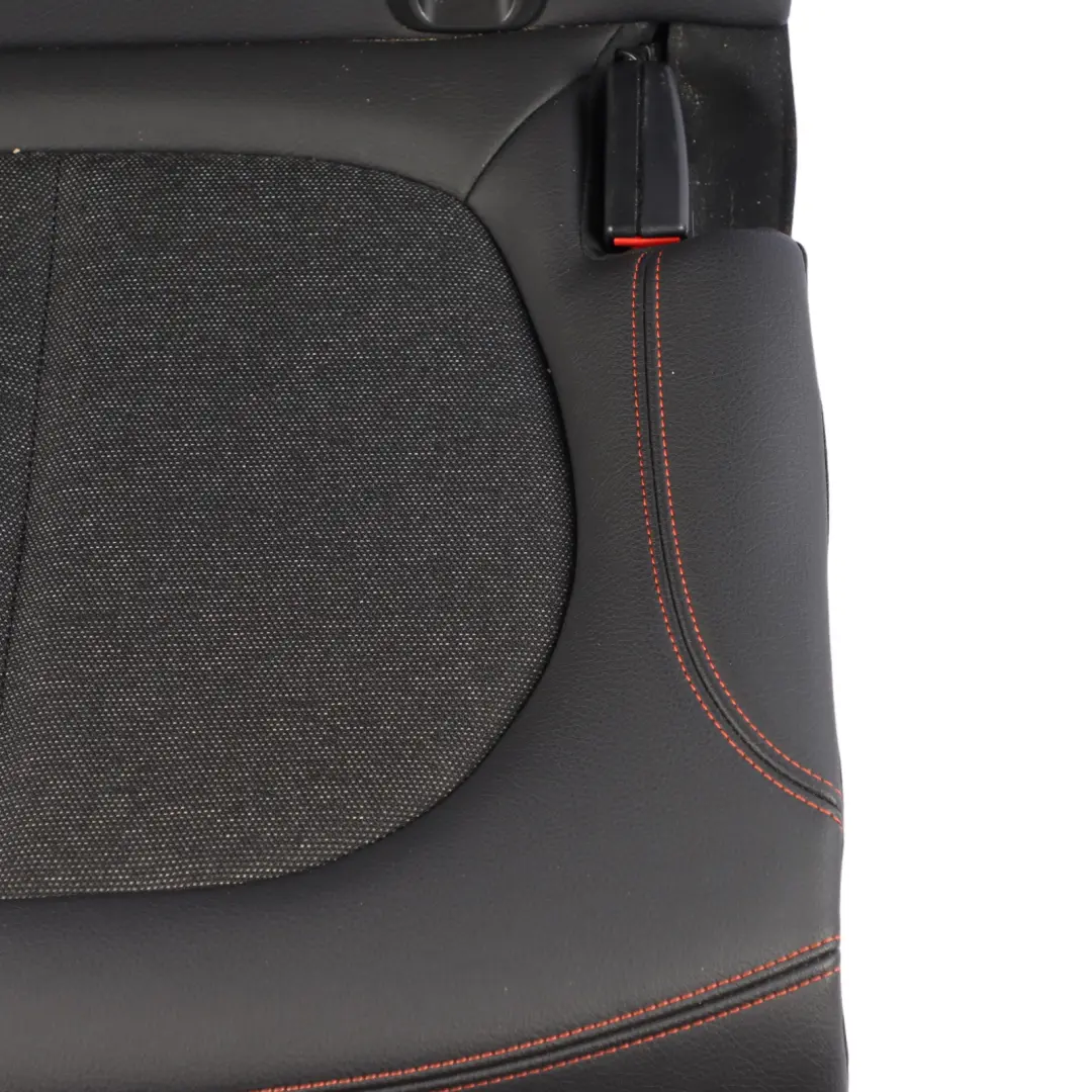 BMW F46 LCI Rear Seat Backrest Right O/S Sensatec Fabric Leather Black Orange