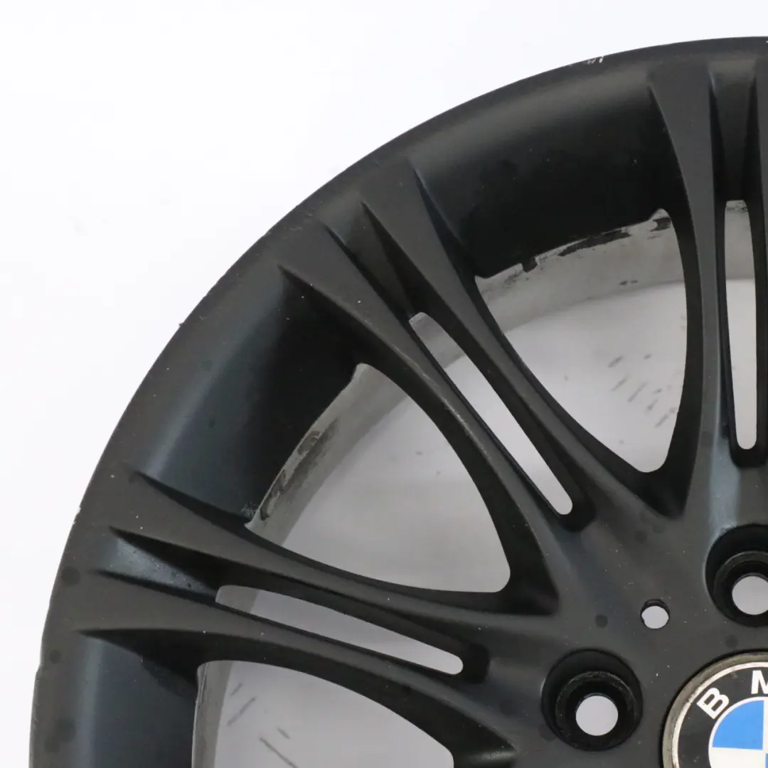 BMW E46 Z4 E85 Negro Delantero Llanta aleación de 18 "ET:47 8J M Doble Radio 135