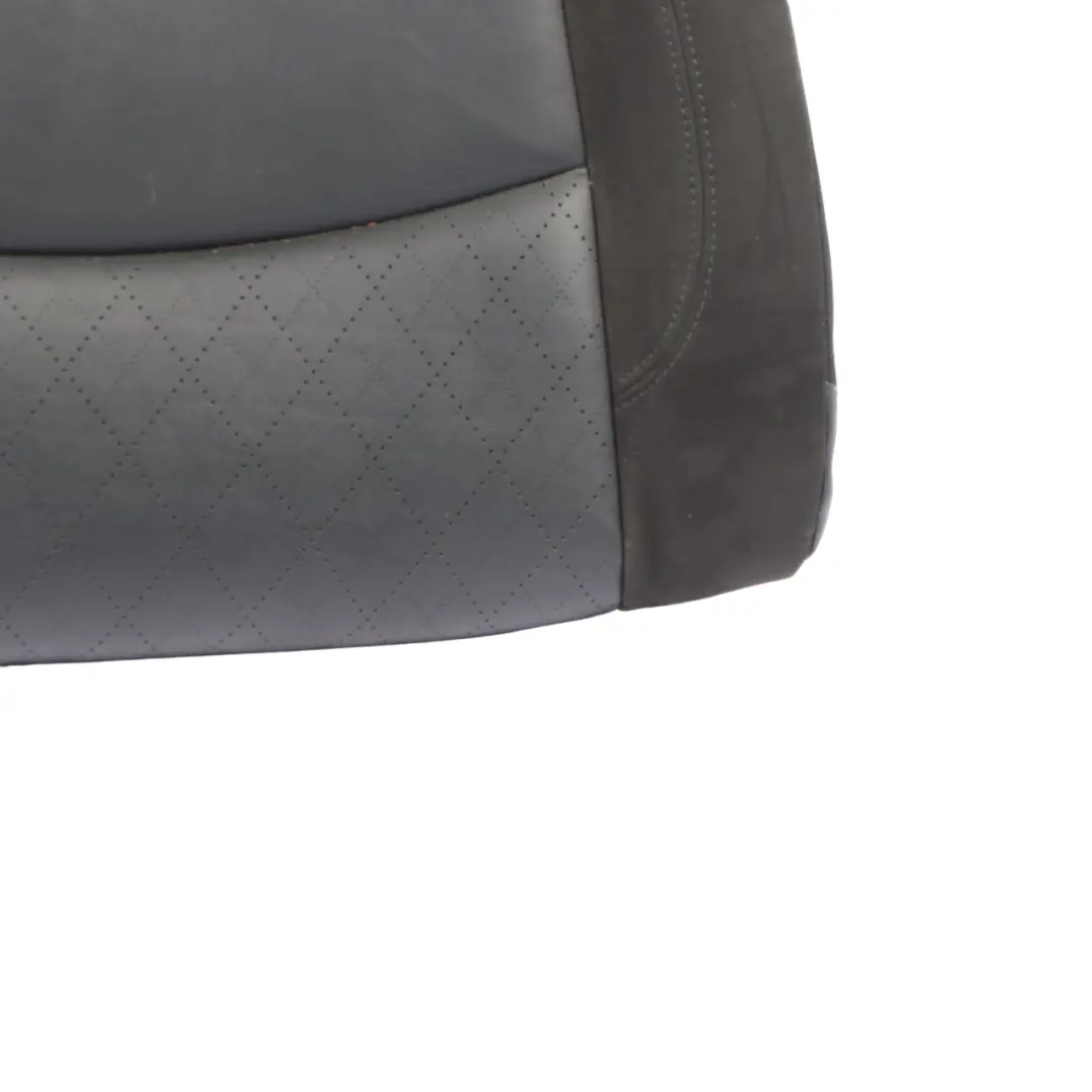 Mini F56 Rear Seat Bench Couch Leather Cross Punch Carbon Black