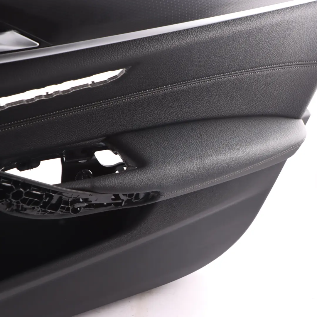 Door Card BMW G30 G31 Trim Lining Cover Leather Black Front Right O/S 7945866
