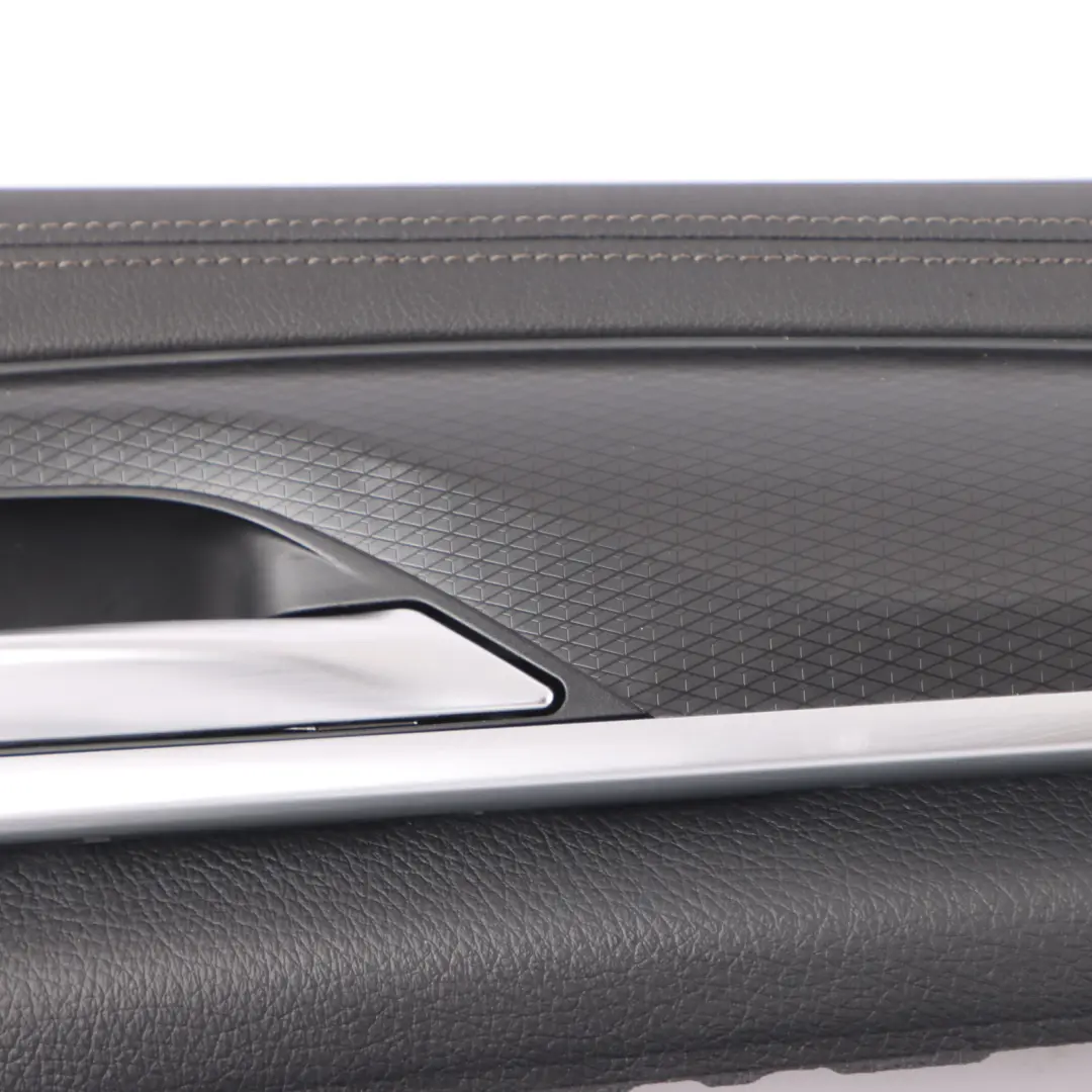 Door Card BMW G30 G31 Trim Lining Cover Leather Black Front Right O/S 7945866