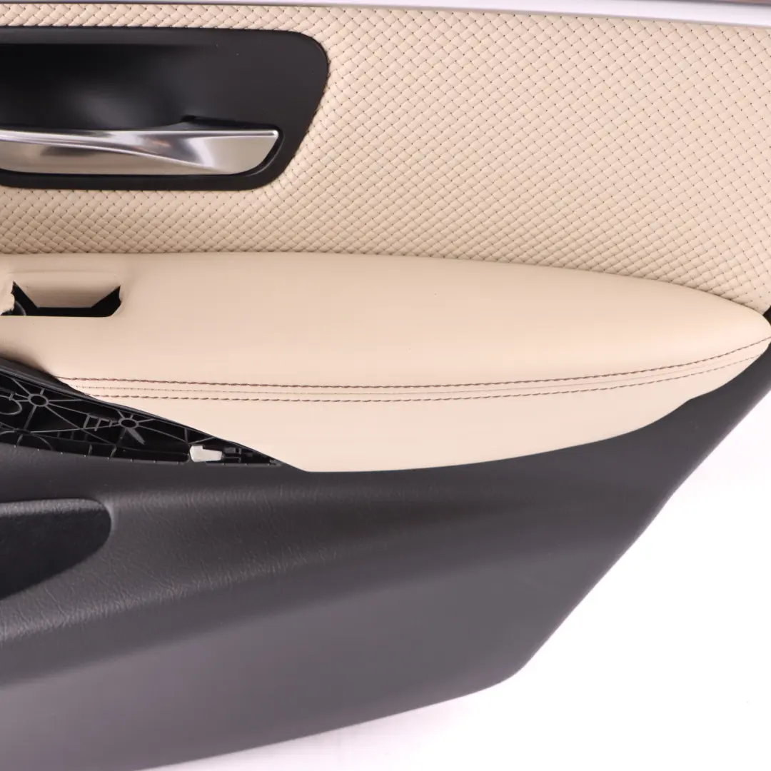 BMW F30 F31 Rear Right O/S Door Card Lining Panel Individual Leather Beige