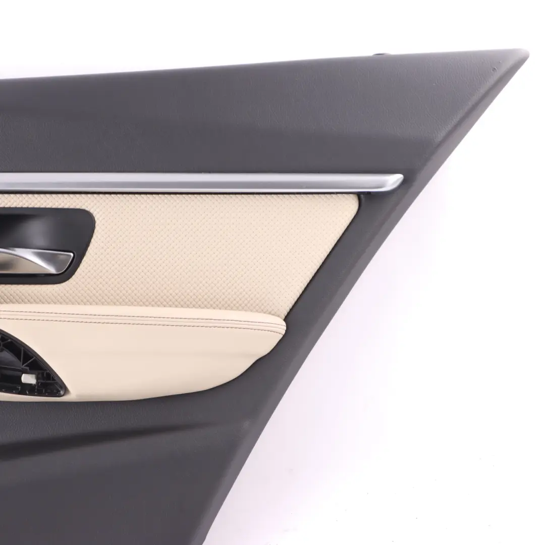 BMW F30 F31 Rear Right O/S Door Card Lining Panel Individual Leather Beige