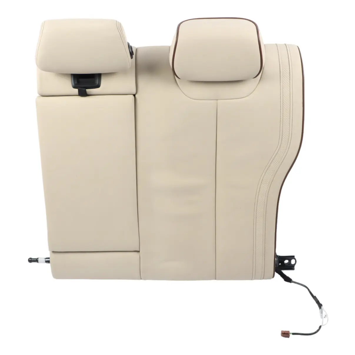 BMW F30 Seat Backrest Cover Rear Left N/S Individual Leather Beige Heated