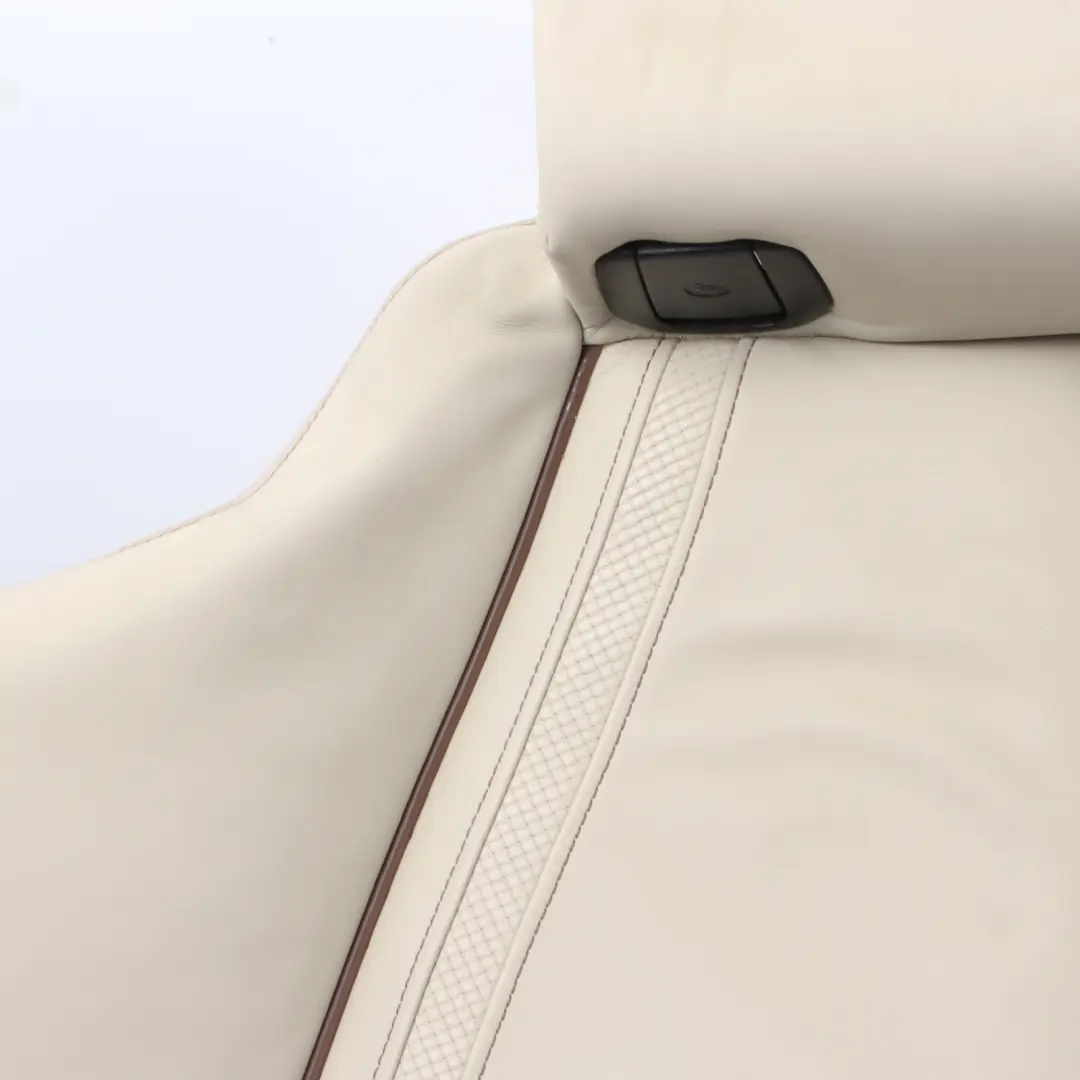 BMW F30 F31 LCI Rear Seat Bench Couch Cover Individual Leather Beige Heated ZAKS