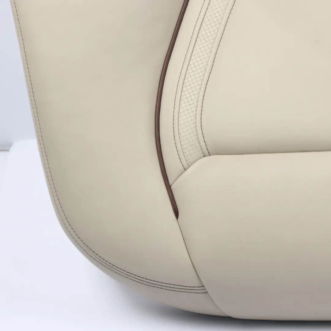 BMW F30 F31 LCI Rear Seat Bench Couch Cover Individual Leather Beige Heated ZAKS