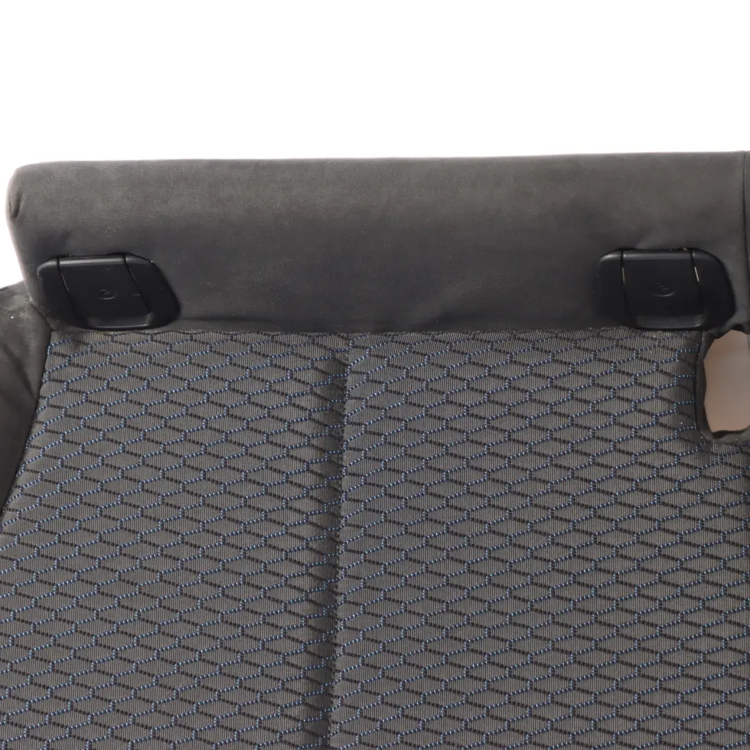 BMW F21 F22 Rear Seat Cloth Hexagon Fabric Alcantara Anthracite Blue Accents