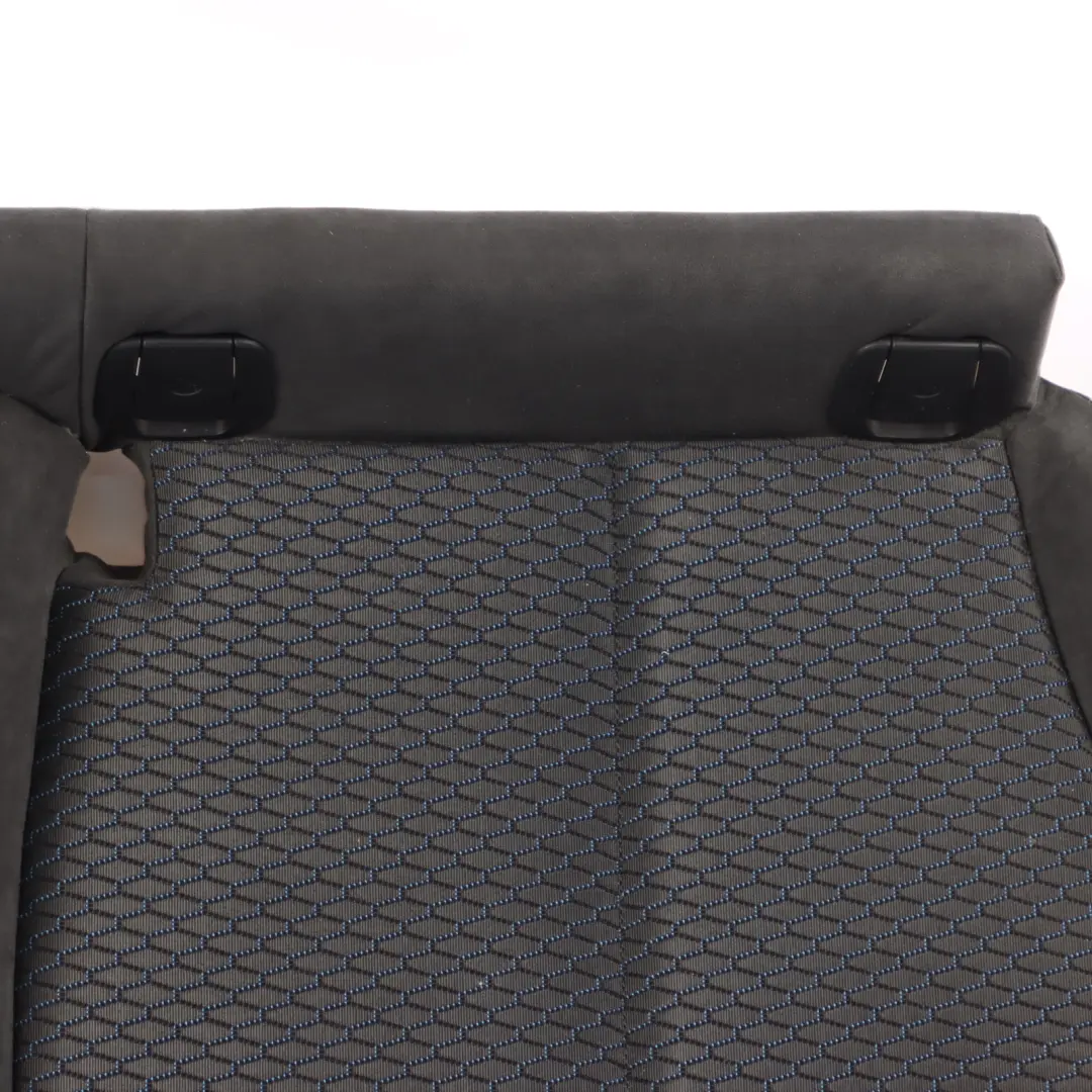 BMW F21 F22 Rear Seat Cloth Hexagon Fabric Alcantara Anthracite Blue Accents