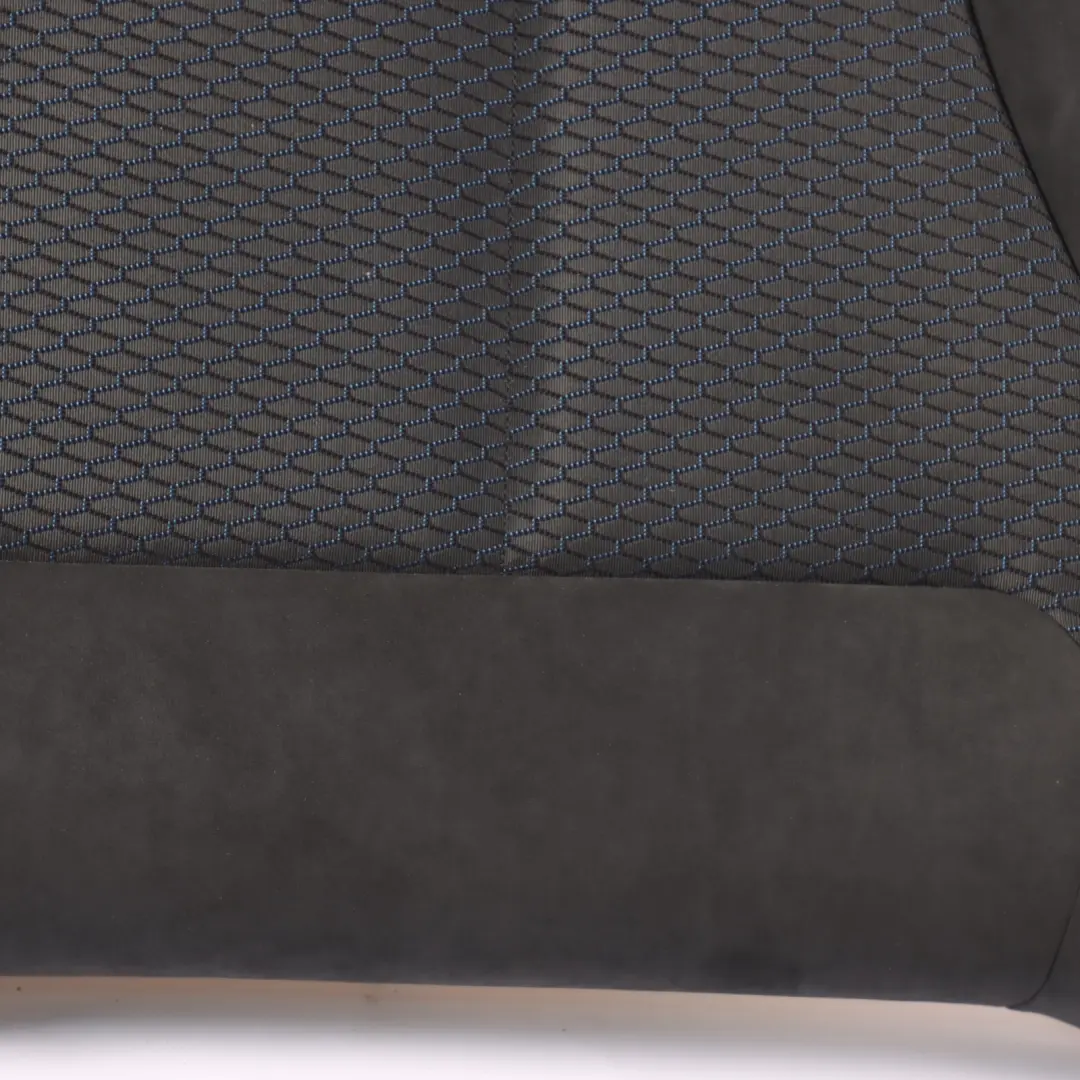 BMW F21 F22 Rear Seat Cloth Hexagon Fabric Alcantara Anthracite Blue Accents