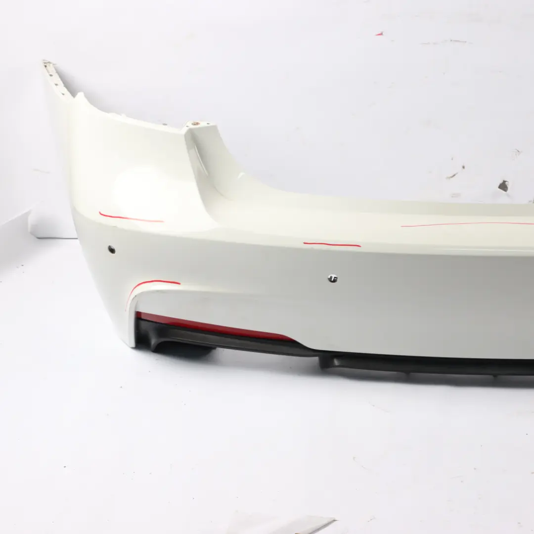 BMW F30 M Sport Rear Bumper Trim Panel PDC Alpinweiss 3 Alpine White - 300