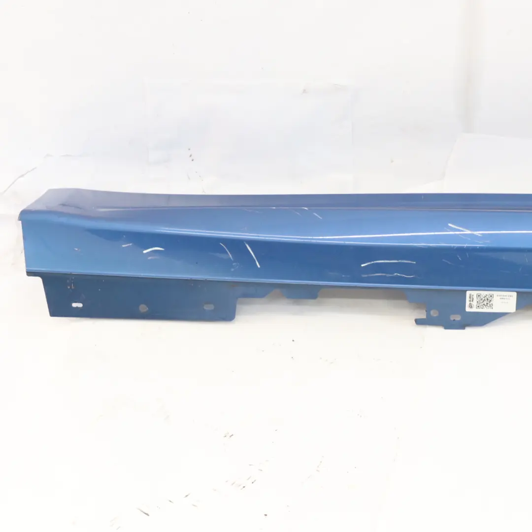 BMW F32 F33 Side Skirt M Sport Sill Strip Right O/S Estoril Blue Metallic - B45