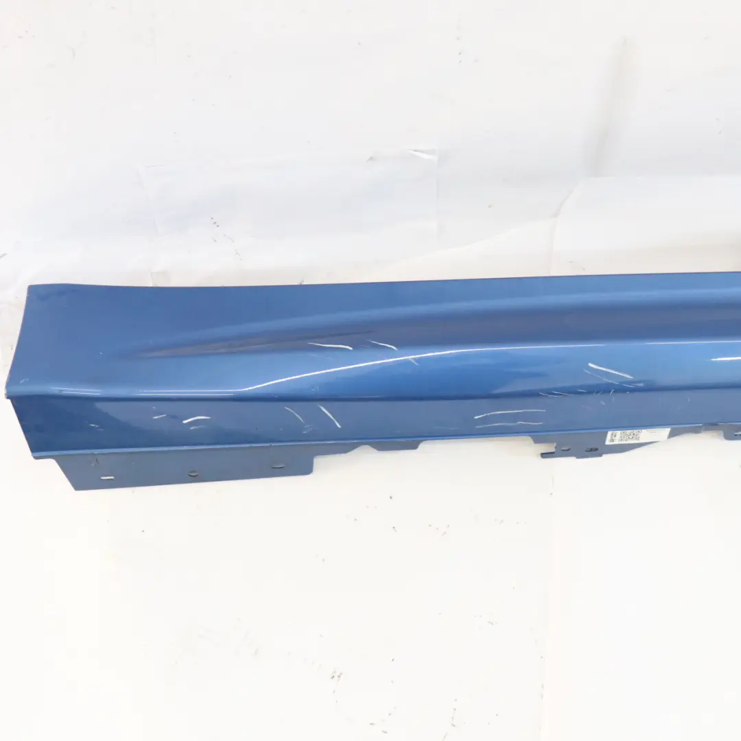 BMW F32 F33 Side Skirt M Sport Sill Strip Right O/S Estoril Blue Metallic - B45