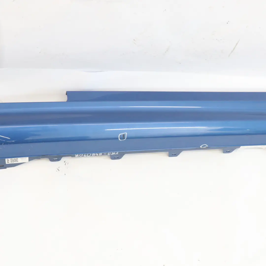 BMW F32 F33 Side Skirt M Sport Sill Strip Right O/S Estoril Blue Metallic - B45