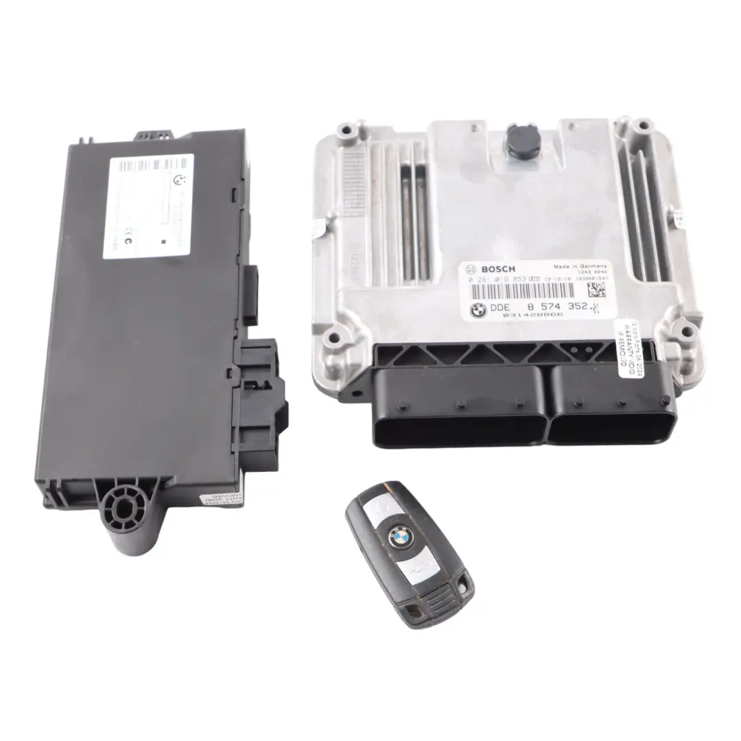 BMW X1 E84 20d 20dX N47N Motor Steuergerät ECU Kit DDE CAS3 Schlüssel 8574352 