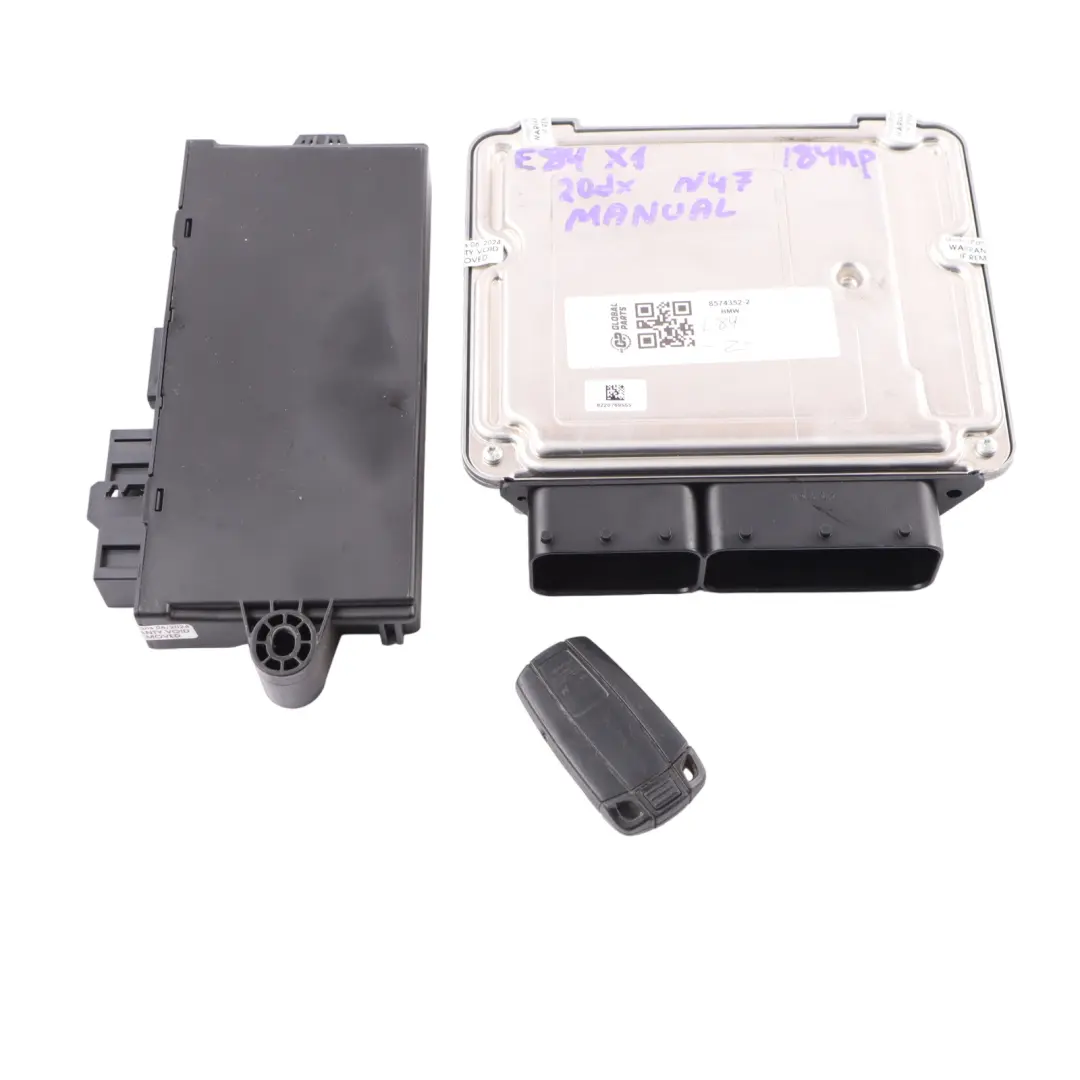 BMW X1 E84 20d 20dX N47N Motor Steuergerät ECU Kit DDE CAS3 Schlüssel 8574352 