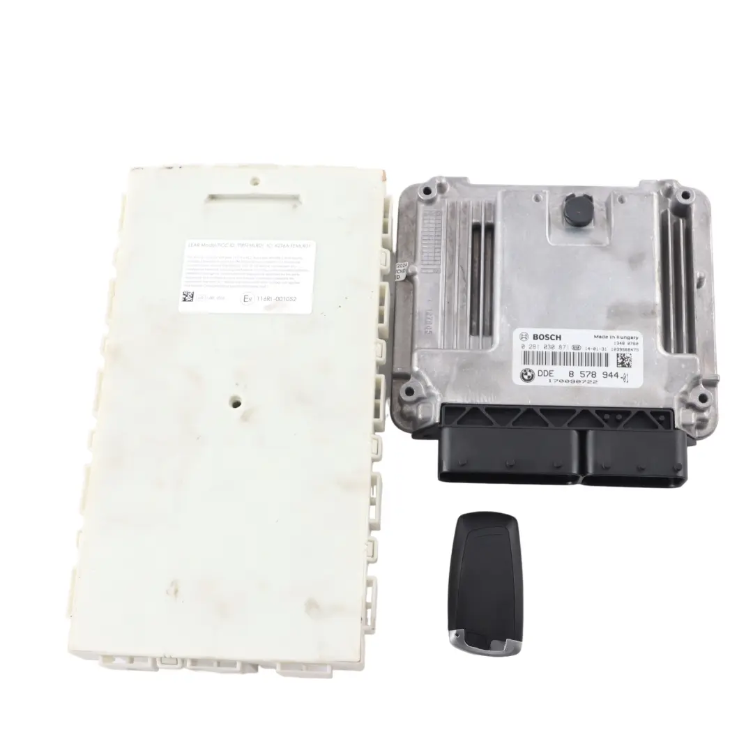 BMW F20 120d F30 320d 184HP N47N Motor ECU Kit DDE 8578944 FEM Llave Automático