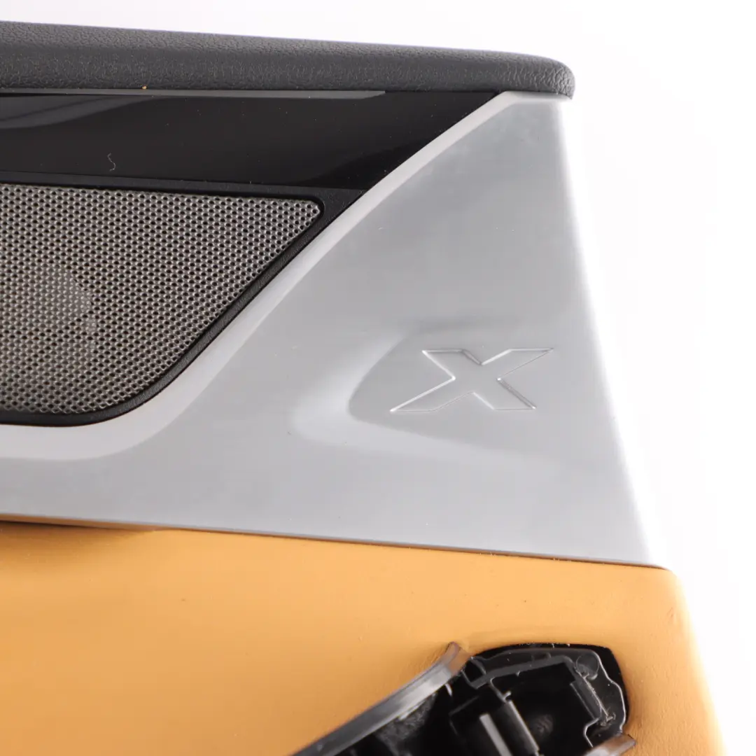 Door Card Lining BMW X4M F98 Rear Left N/S Leather Black / Midrand Beige 8747103
