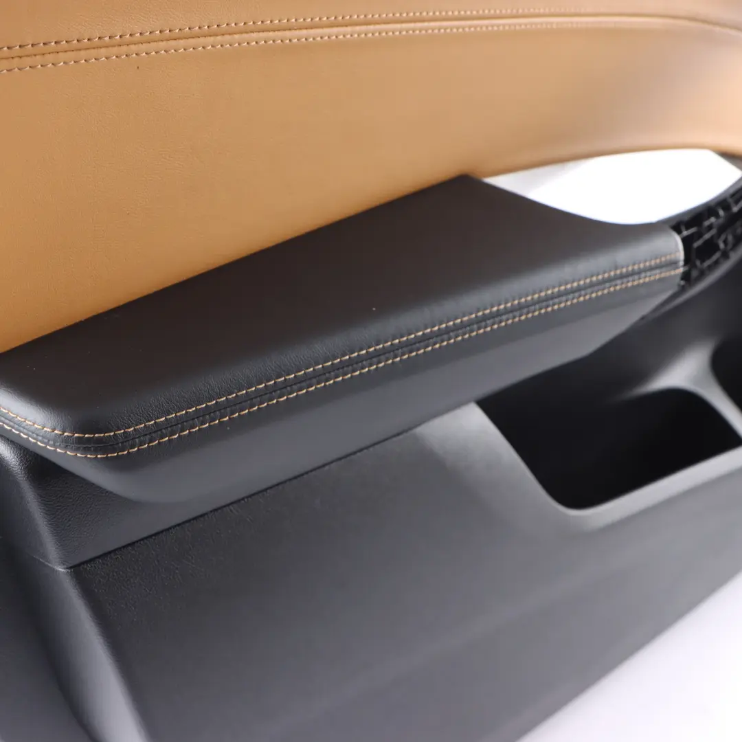 Door Card Panel BMW X4M F98 Front Left N/S Leather Black / Midrand Beige 8747143