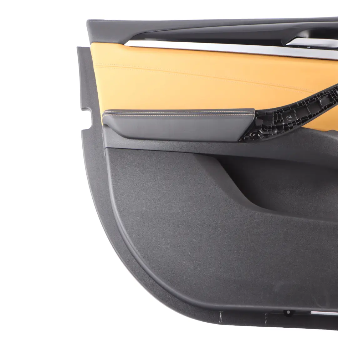 Door Card Panel BMW X4M F98 Front Left N/S Leather Black / Midrand Beige 8747143