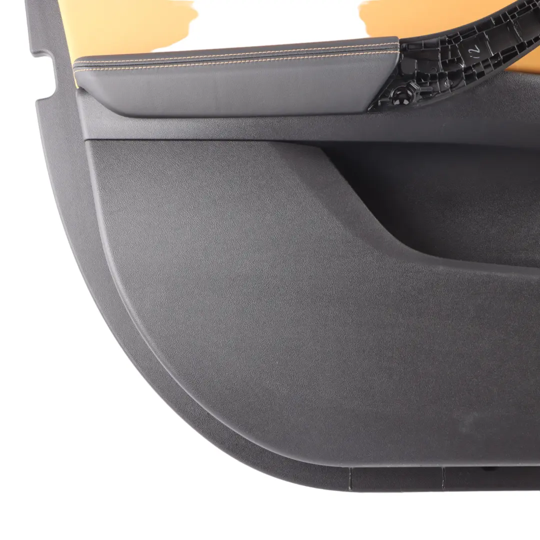 Door Card Panel BMW X4M F98 Front Left N/S Leather Black / Midrand Beige 8747143