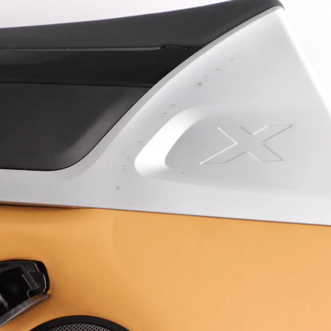 Door Card Panel BMW X4M F98 Front Left N/S Leather Black / Midrand Beige 8747143