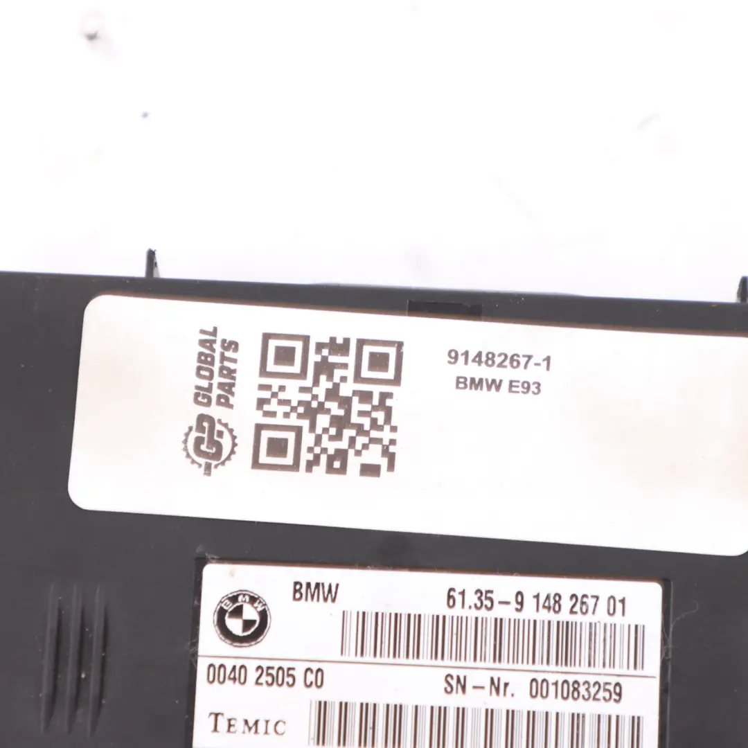 BMW 3 Series E93 Seat Control Unit Module FSV 7.11.0 9148267