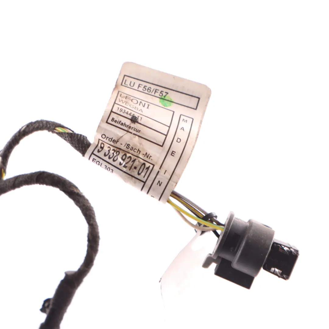 Mini Cooper F56 Wiring Passenger Loom Front Left N/S Door Cables 9352574 