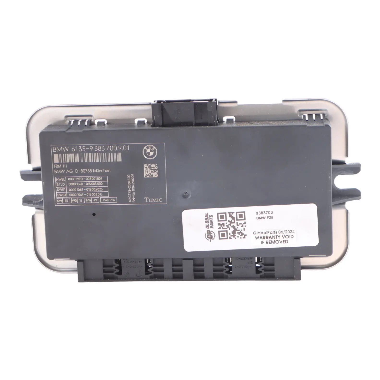 BMW X3 F25 Footwell Light Module Control Unit ECU FRM3 9383700