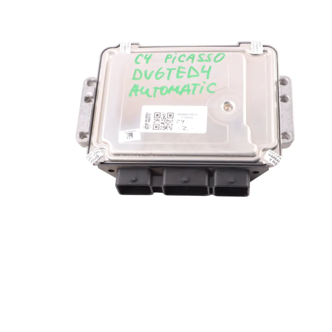 Citroen C4 Picasso 1.6 HDI 9HT Engine Control Unit ECU EDC 9664843780 Manual 