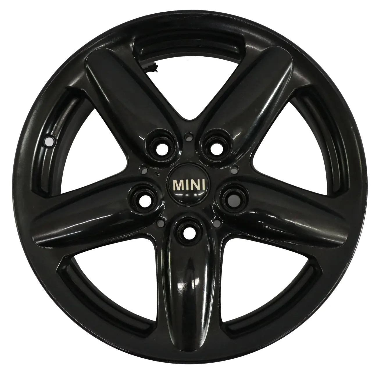 Mini Cooper R60 Wheel Black Alloy Rim 16" ET:46 6,5J 5-Star Single Spoke 124