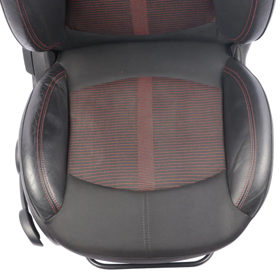 Front Seat MINI R60 Countryman Right O/S Sport Cloth Leather Parallel Lines Red