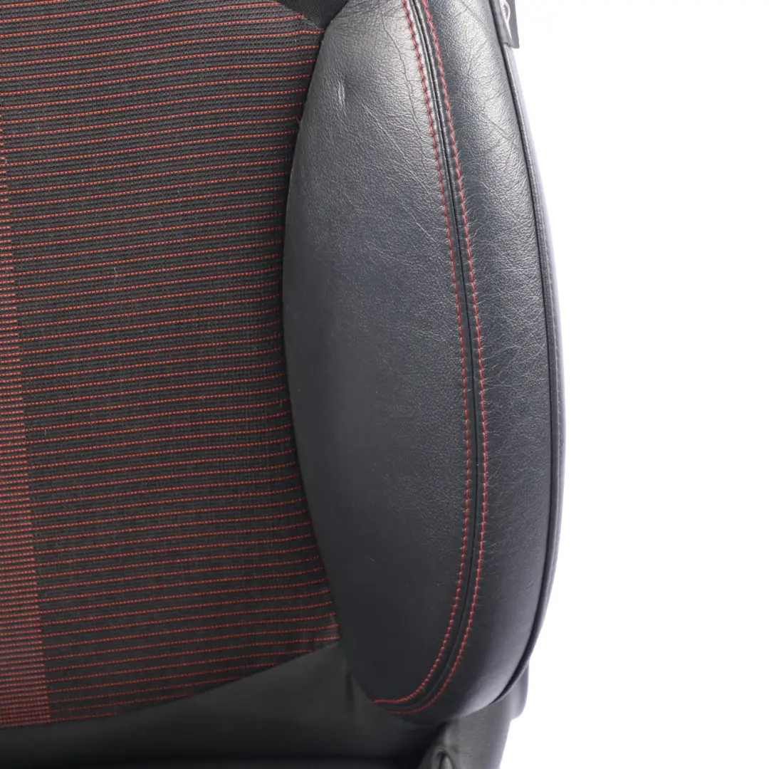 Front Seat MINI R60 Countryman Right O/S Sport Cloth Leather Parallel Lines Red