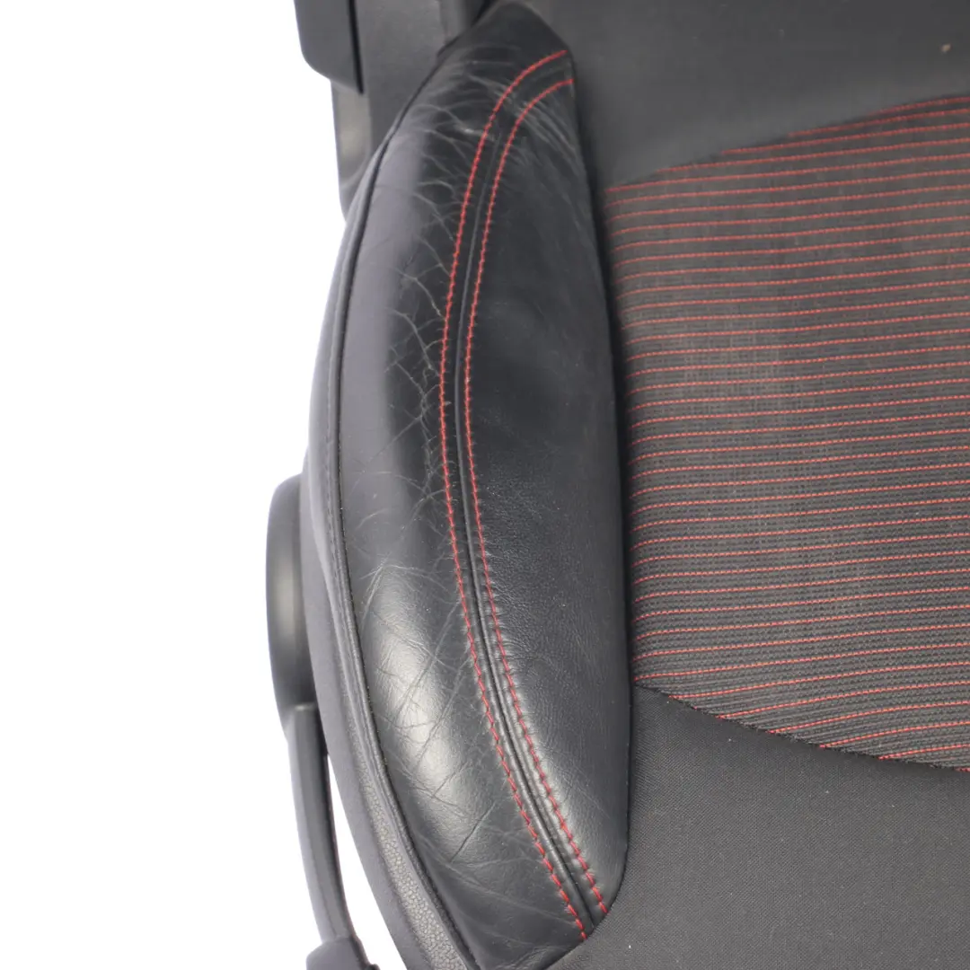 Front Seat MINI R60 Countryman Right O/S Sport Cloth Leather Parallel Lines Red