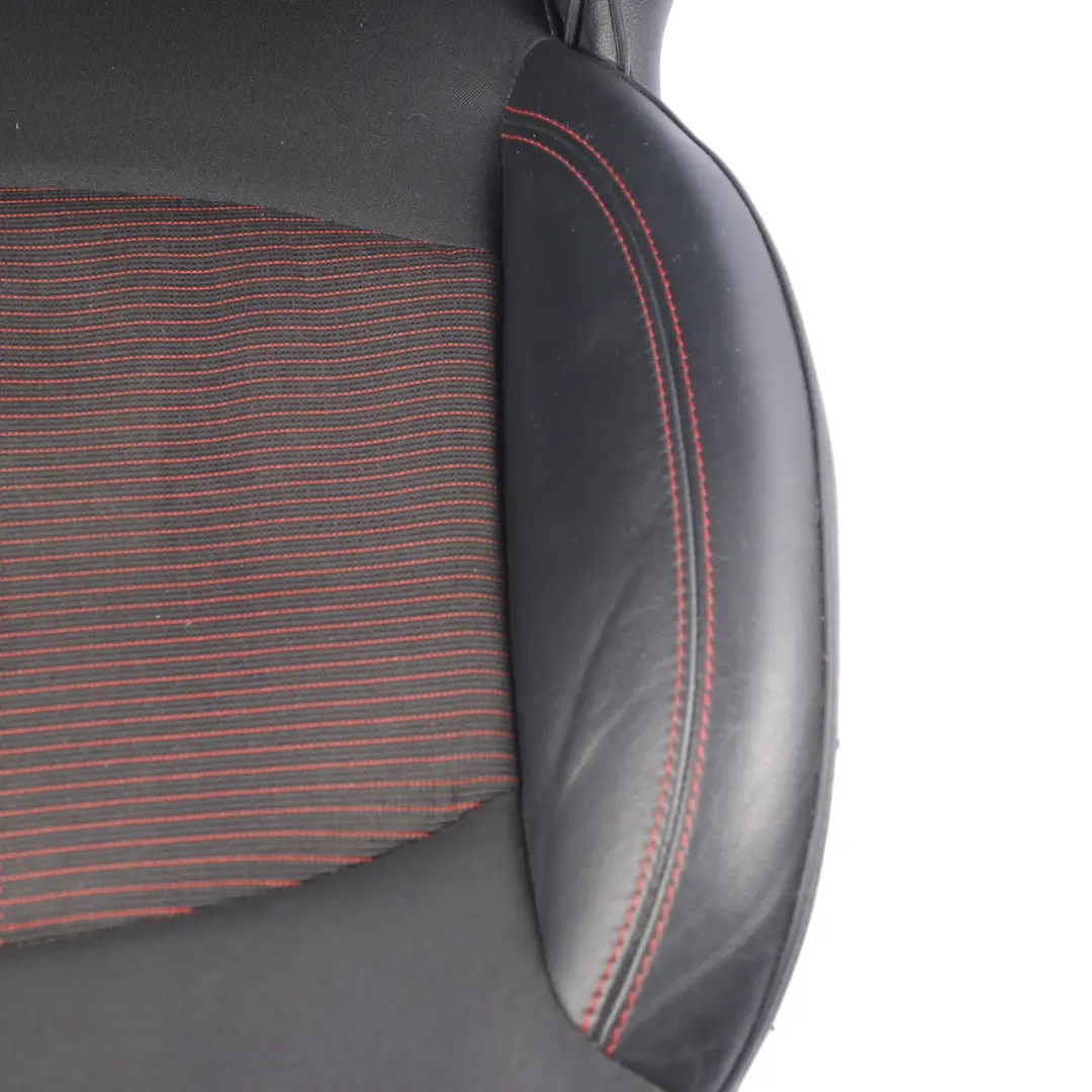 Front Seat MINI R60 Countryman Right O/S Sport Cloth Leather Parallel Lines Red