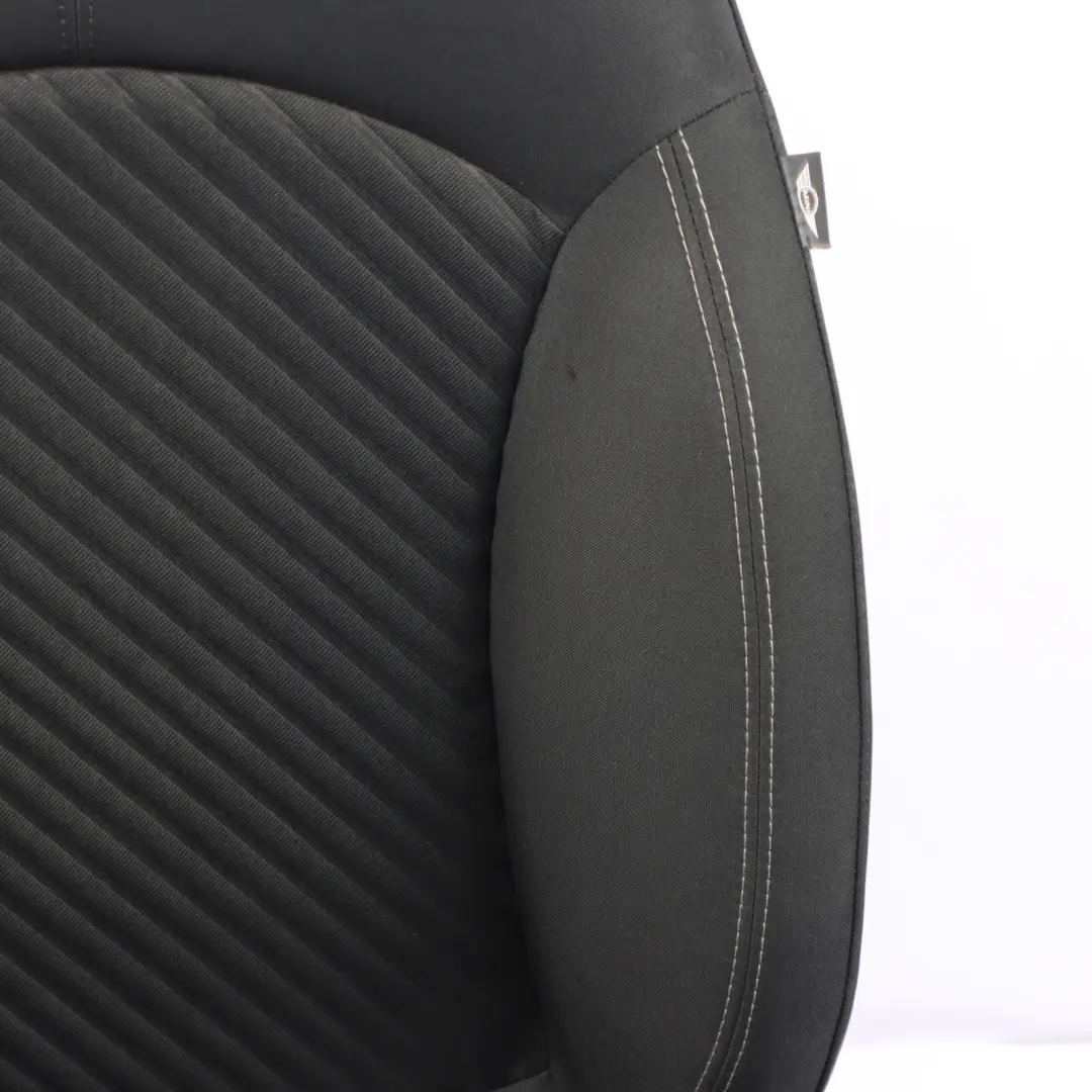 MINI R60 Countryman Front Right O/S Seat Sport Cloth Fabric Diagonal Track Grey