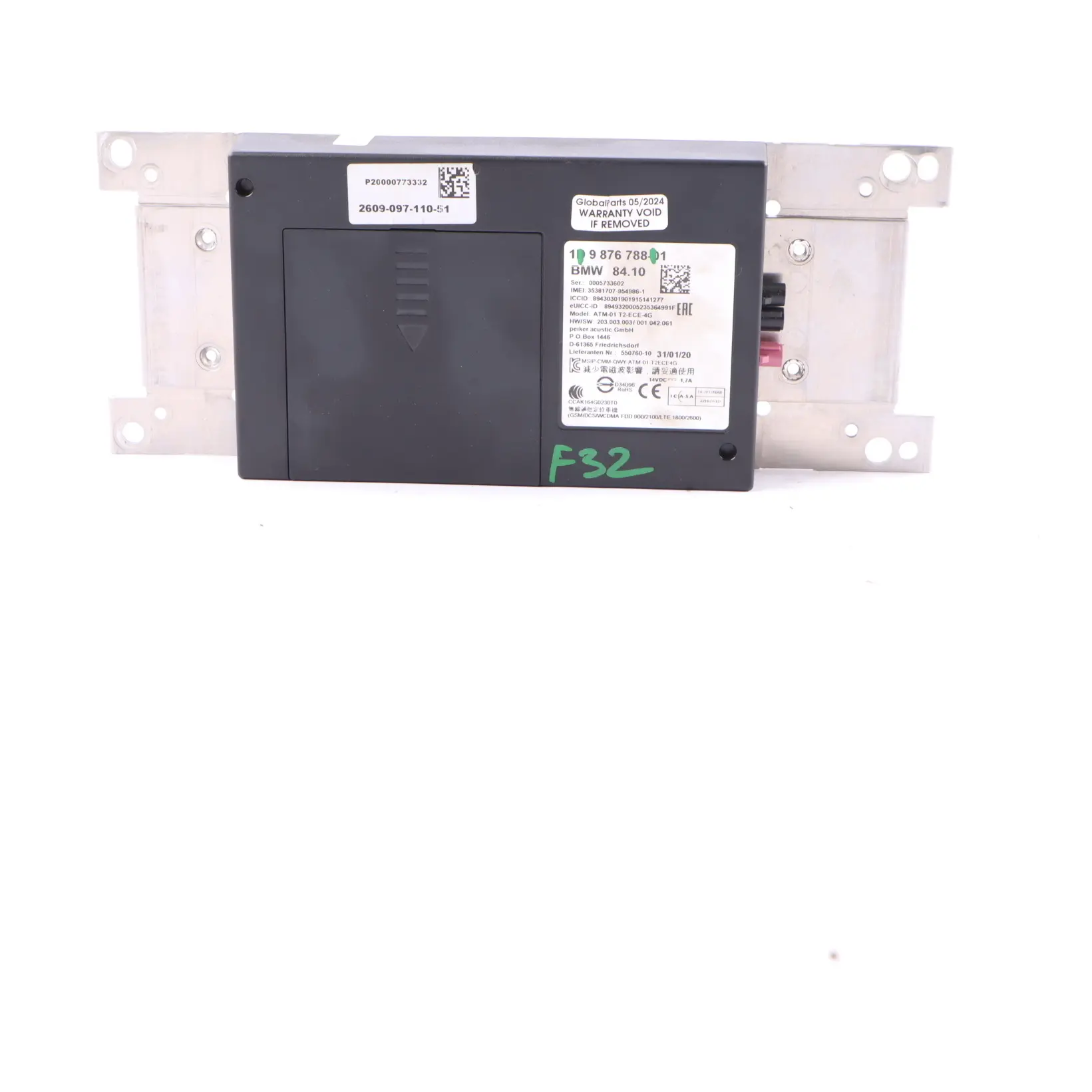 Telematics Control Unit BMW F20 F21 F23 F30 F31 F32 Module ATM ECE 4G 9876788