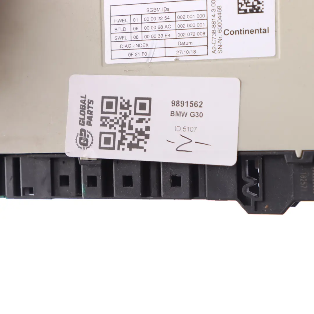 BMW G11 G20 G30 G01 G02Moduł Sterownik Fotela Przód ECU 9891562