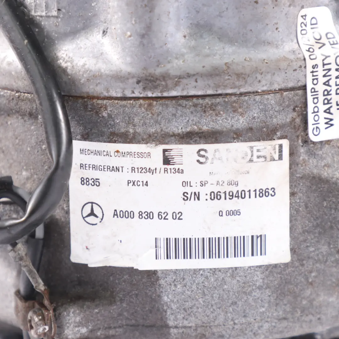 Mercedes C118 W177 W247 Sprężarka Klimatyzacji Kompresor Klimy A0008306202