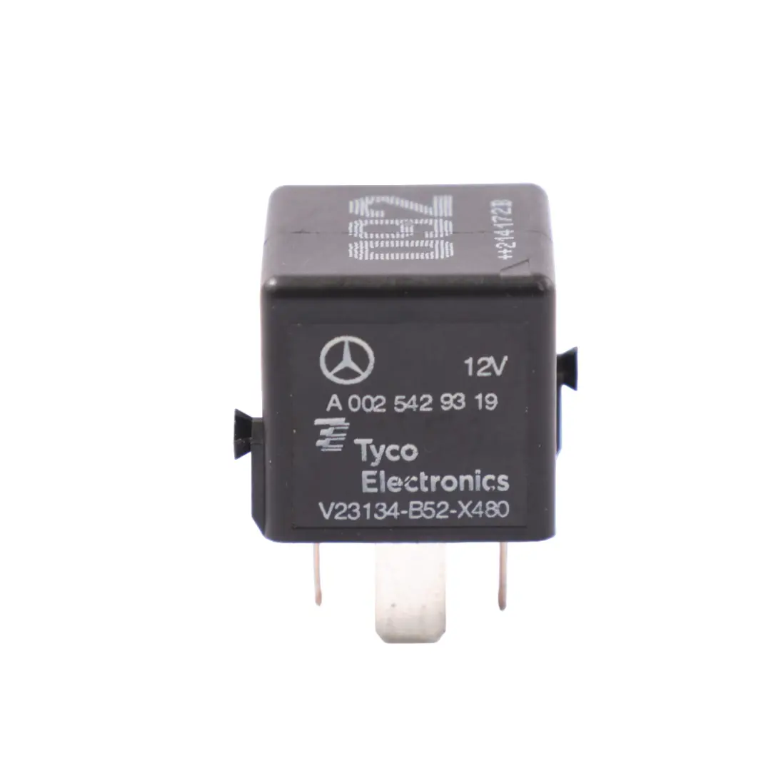 Mercedes C117 W166 W176 W205 X253 Czarny Przekaźnik 4 Pin 12V A0025429319