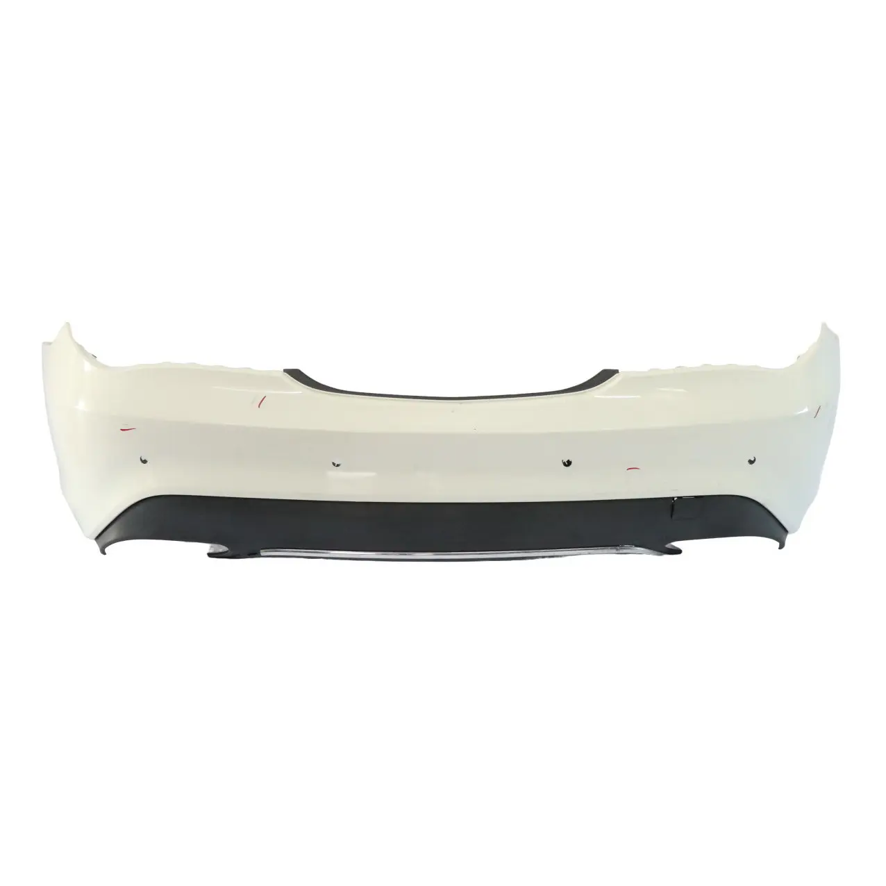 Mercedes C117 Rear Bumper Trim Panel Covering Calcite White - 650