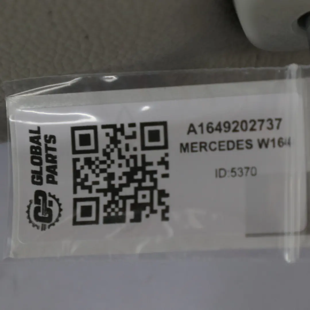 Mercedes W164 Oparcie Tylne Lewe Skóra Mikrofibra Szare A1649202737