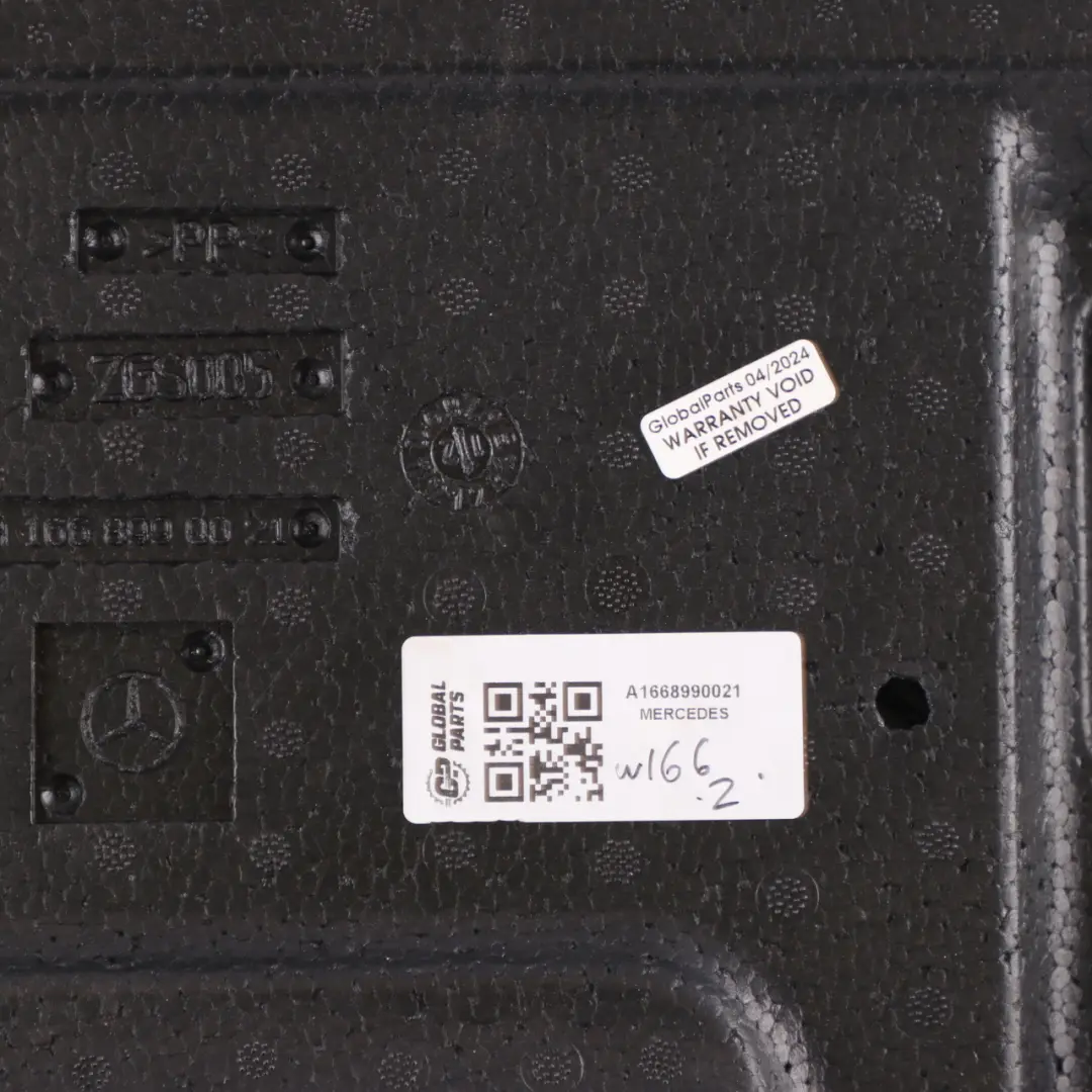 Spare Wheel Well Mercedes ML W166 Trunk Floor Storage Insert A1668990021