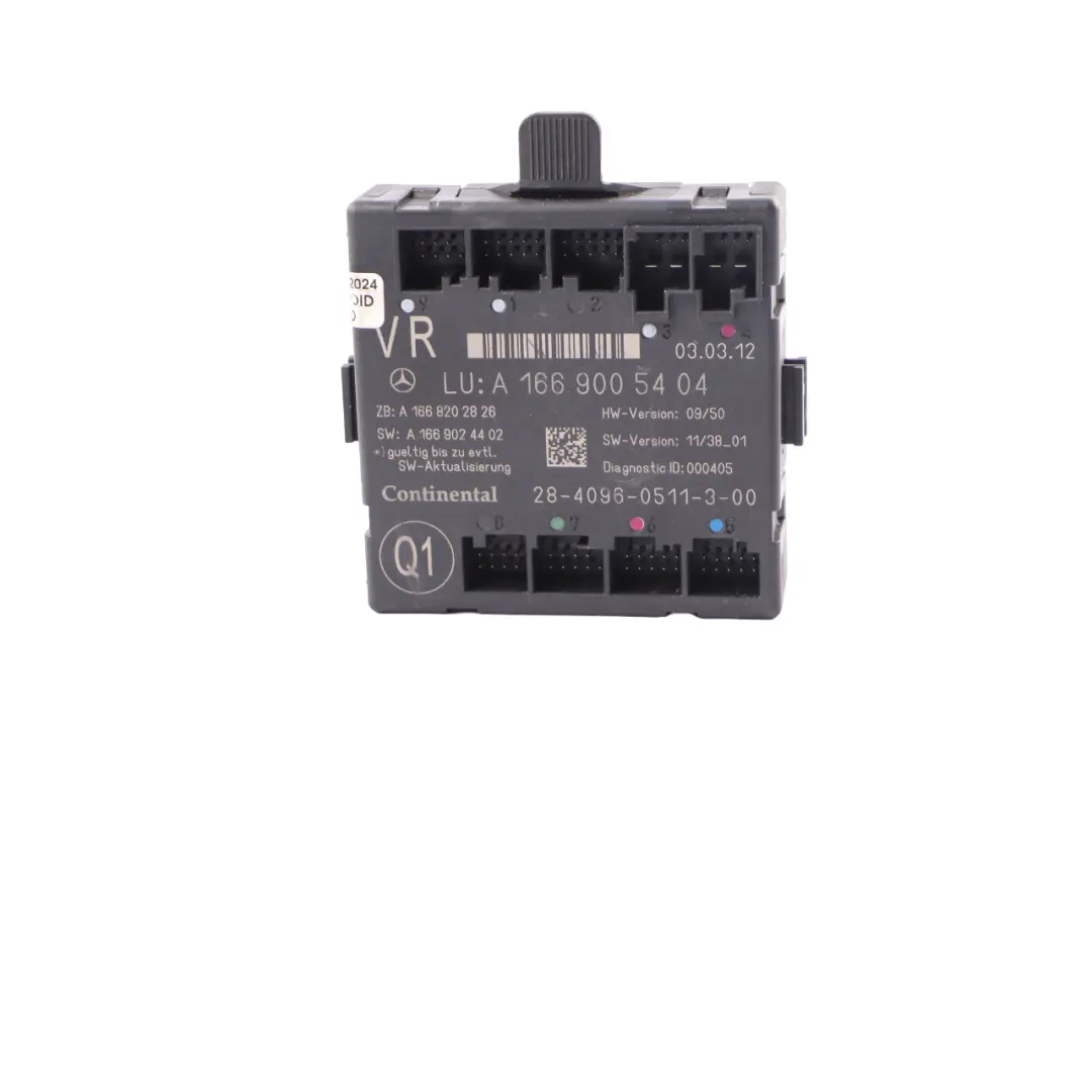 Mercedes W166 W246 Door Module Front Right O/S Control Unit ECU A1669005404