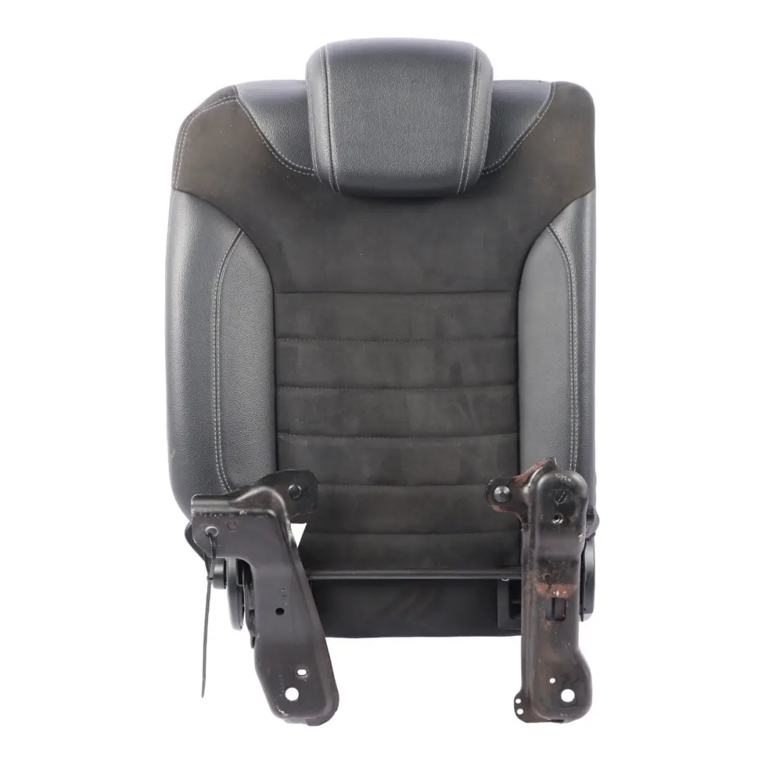 Mercedes W166 Rear Seat Backrest Right O/S Cover Cloth Imitation Leather Black