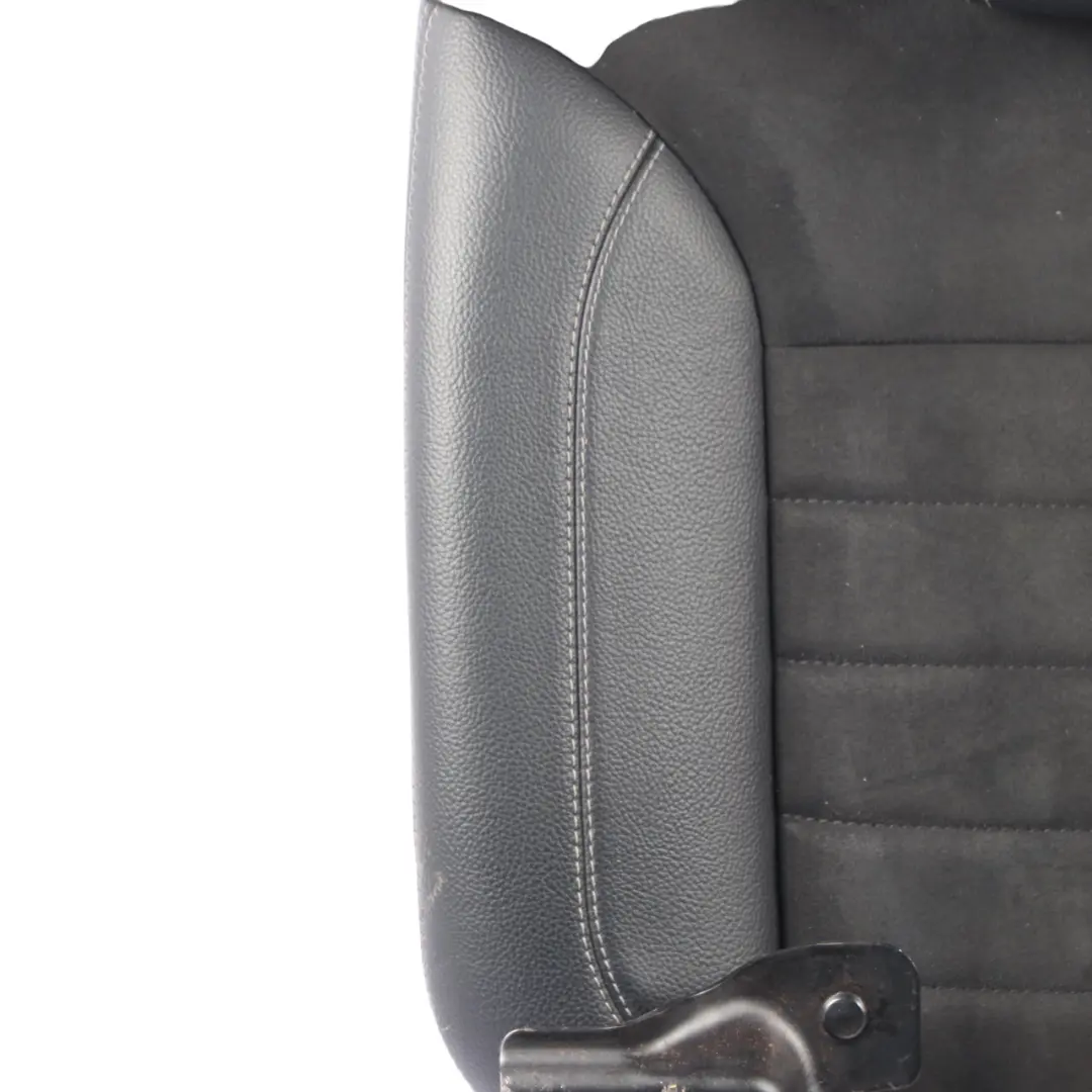 Mercedes W166 Rear Seat Backrest Right O/S Cover Cloth Imitation Leather Black